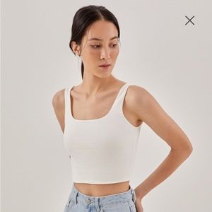 NEW WITH TAGS - Love, Bonito Meran Scoop Neck Crop Tank